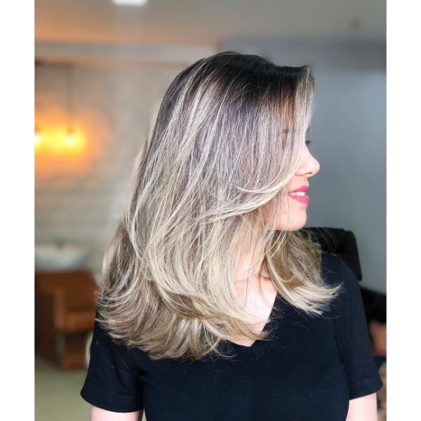 Feathered Short and Long Layers for Fine Blonde Hair