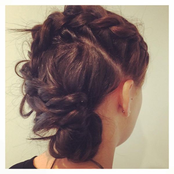 S-Shaped Messy Braid for Long Hair