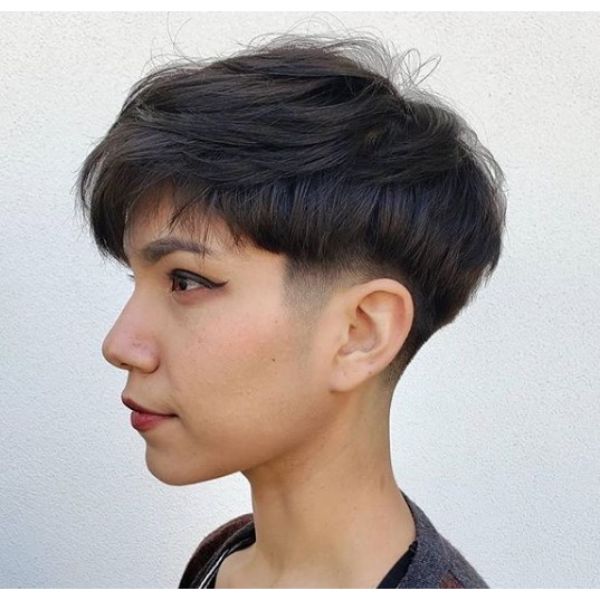 Bowl-cut with Tapered Side