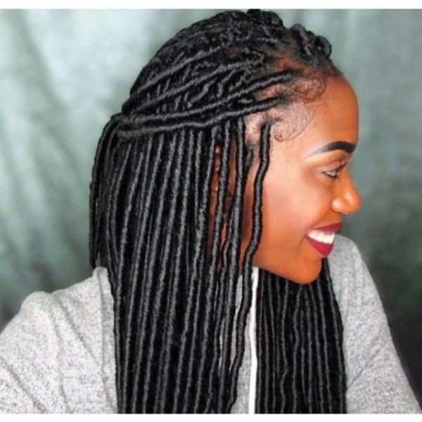 Faux Locks Hairstyle for Damaged Hairstyle