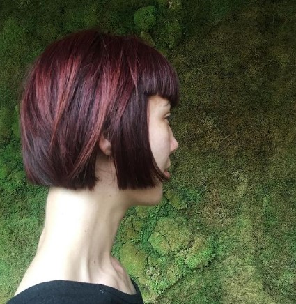 Short Bob With Chopped Bangs Hairstyles For Damaged Hair