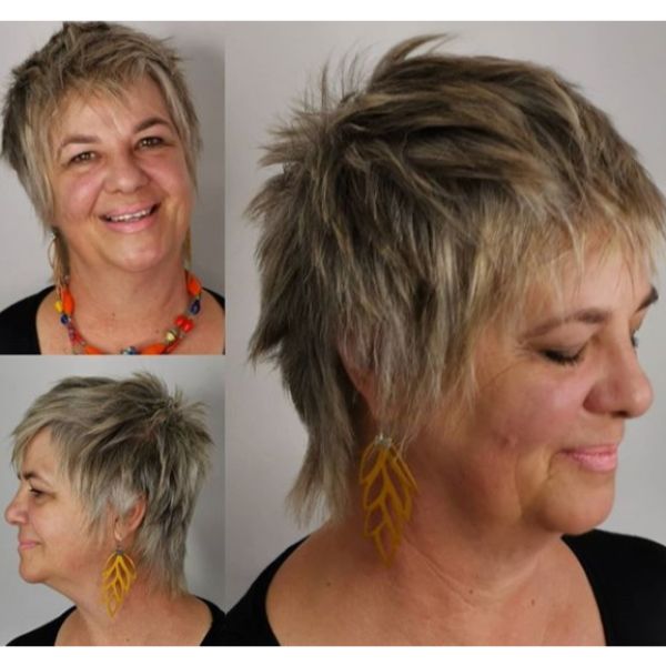  Subtle Mullet Hairstyle for Short Hair