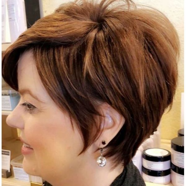  Brown Textured Layered Short Haircuts For Women