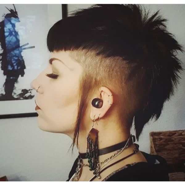 Gothic Mullet Spiky Haircuts For Women