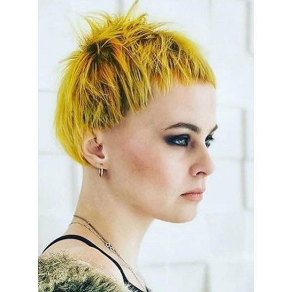 Grunge Goth Yellow Short Haircuts For Women