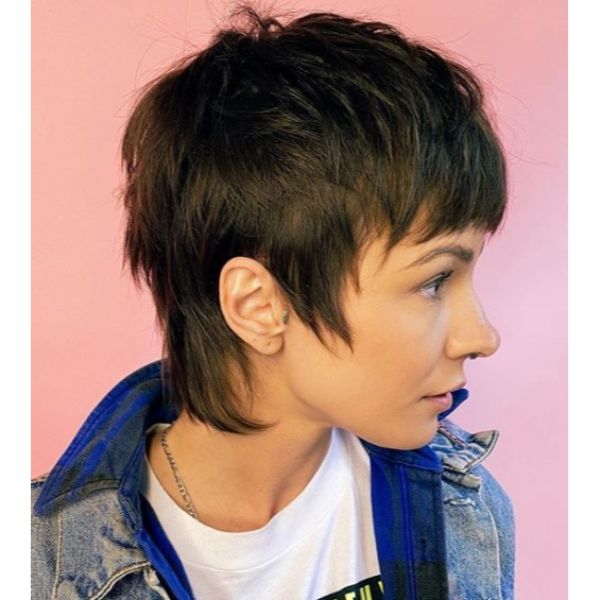 Overall Short Mullet Haircut