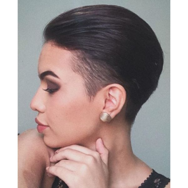  Slicked Back Pixie Cut