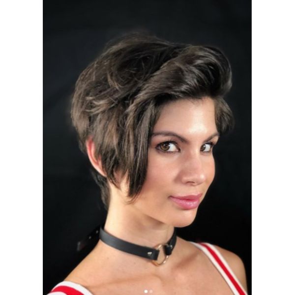  Swoopy Long Top Short Haircuts for Women with Short Sides