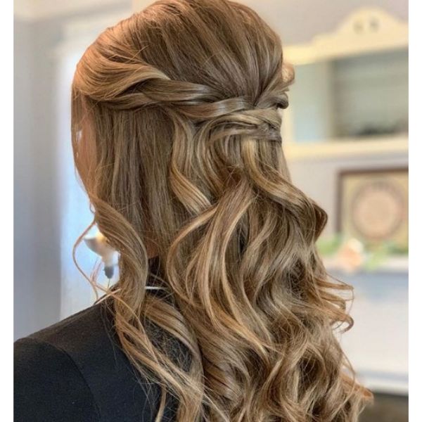 Classic Half-up Half Down Hairstyle