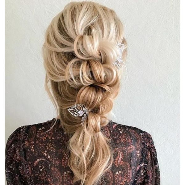 Messy Pull-through Hairstyle
