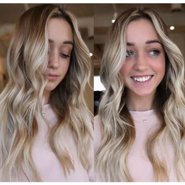  Blonde Highlights For Long Layered