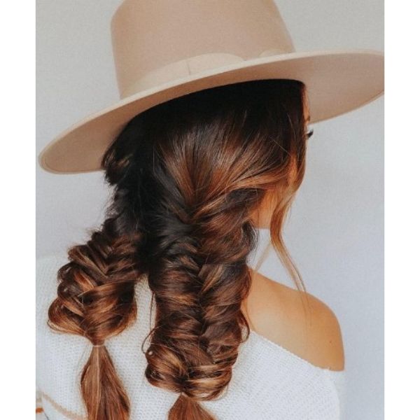 Simple Fishtails Hairstyle