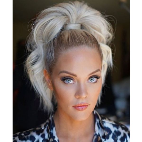  High Curly Hairstyles For Blonde Hair