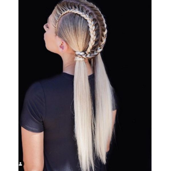 Intricate Pigtails For Blonde Hair