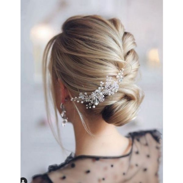 Light French Braid Wedding Hairstyles For Medium Hair
