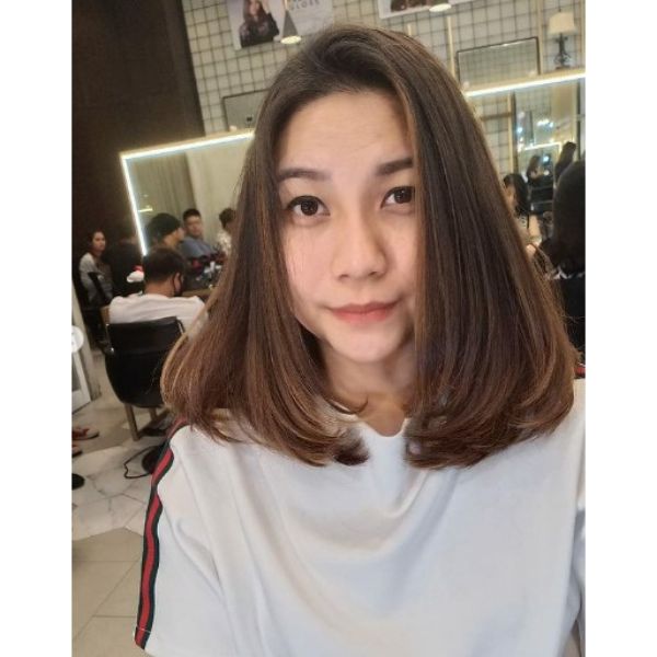 Medium Long Haircut For Oval Face With Soft Layers