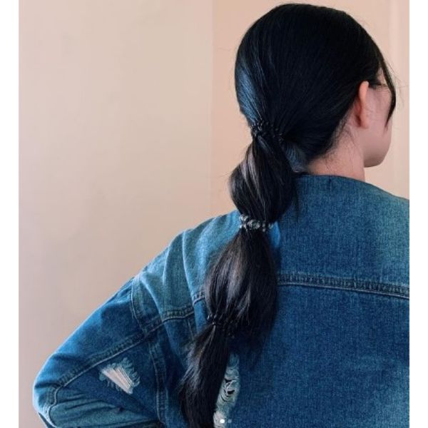 Bubble Ponytail Hairstyles For Long Black Hair