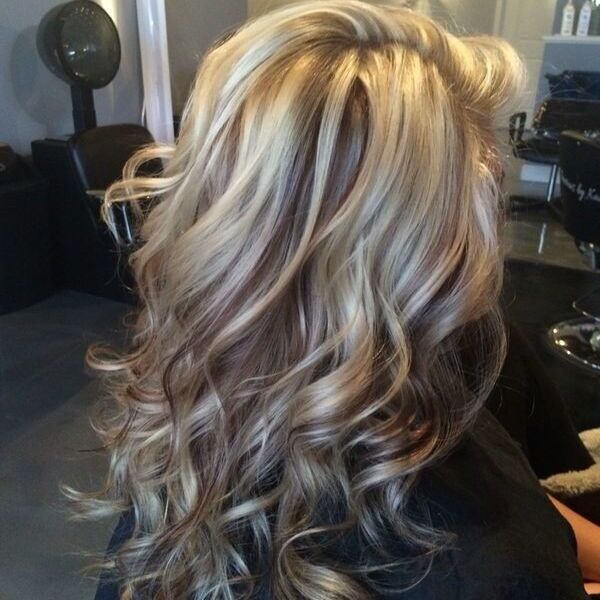 Blonde Babylights for Chocolate Hair