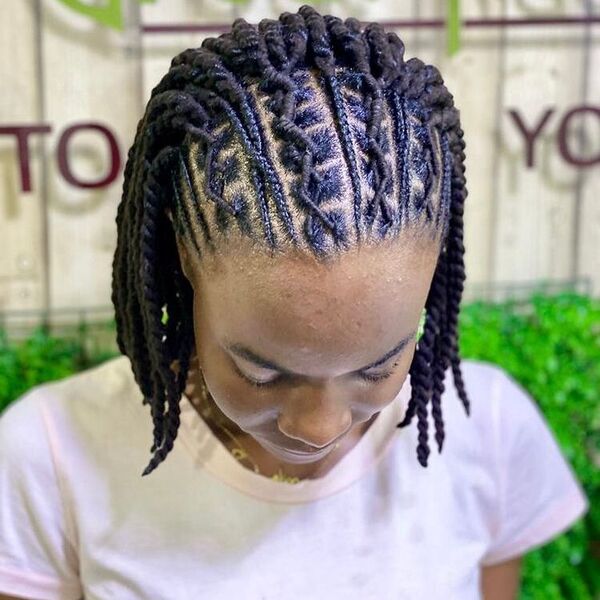 Thread Twisted Hairstyle
