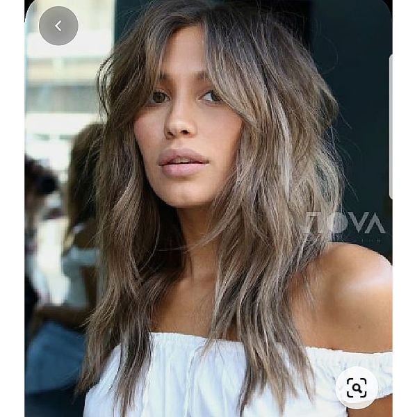 Messy Textured Straight Long Shag Haircuts for Women