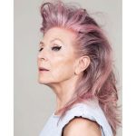 Cool Faux Mohawk for Silver Pink Hair with Layered Haircut