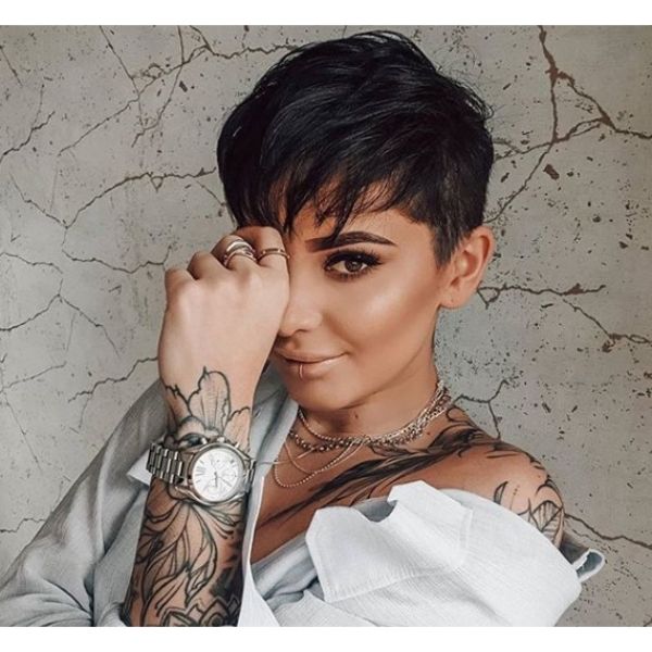 Faded Pixie Cut - Hairstyles for Damaged Hair