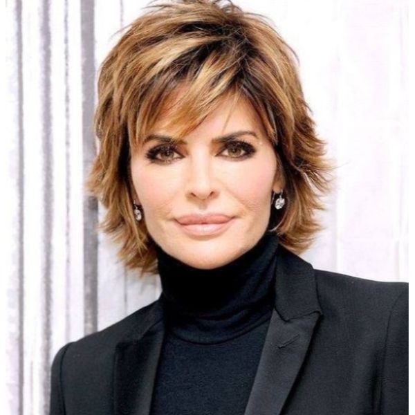Messy Layered Short Hairstyles for Women Over 60
