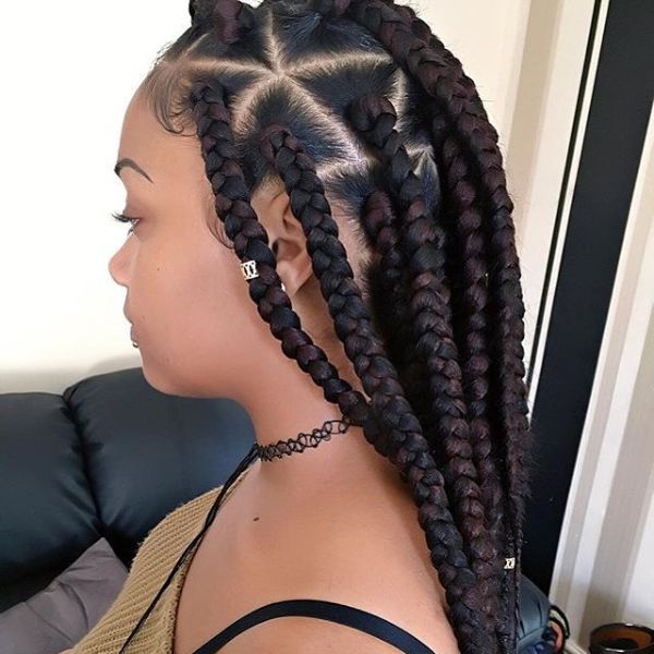 Triangle Braids Hairstyle