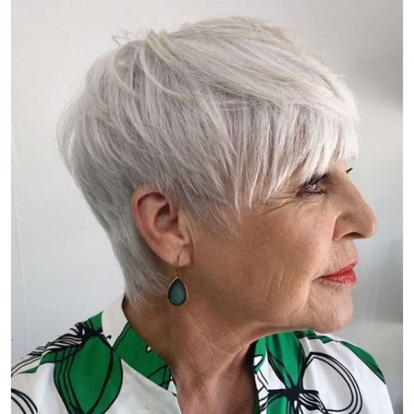 Upgraded Bowl-cut for Silver Fox Hairstyle