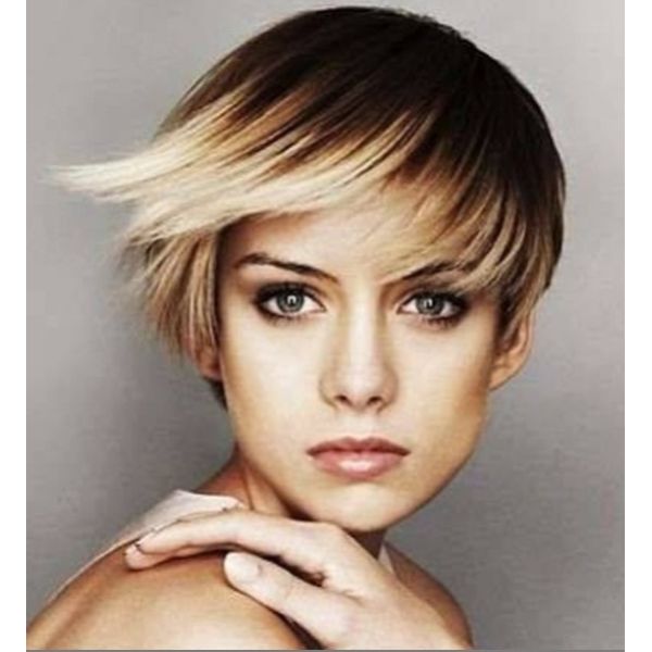 Bob Brown Hair with Blonde Highlights