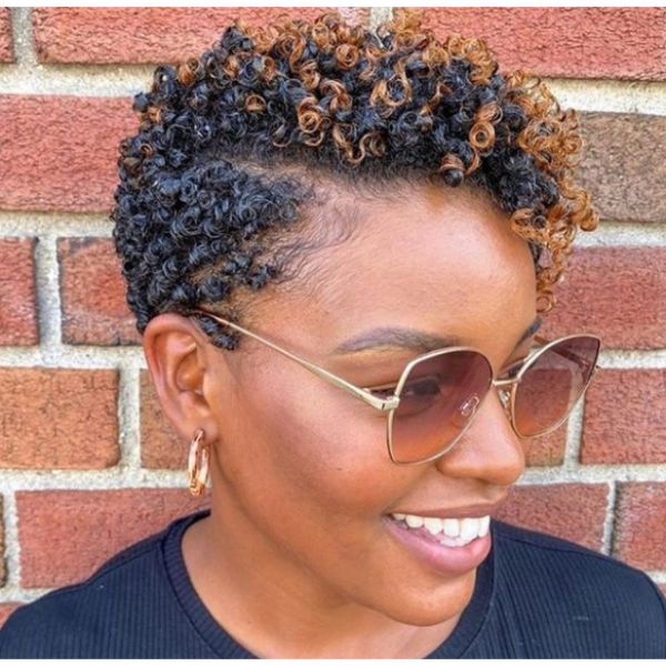 Colorful Curls Short Haircuts For Women