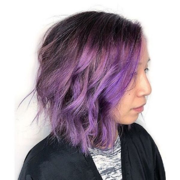 Metallic Lavender Hair