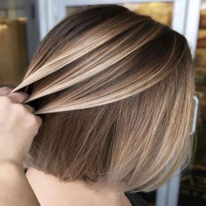 50 Best Caramel Balayage Hair Ideas For 2024 FAQs Included   2. Brown Caramel Balayage For Bob Cut Hair 300x300 