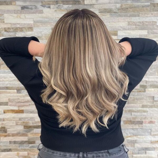 Silver Dusty Brown Ombre Hair