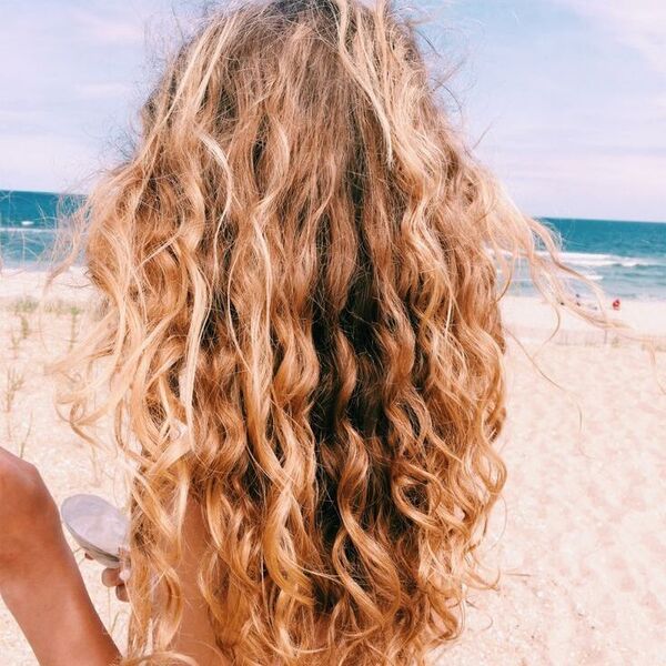 Curly Beach Messy on Long Hair