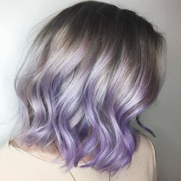Lilac Tinted Hairstyle