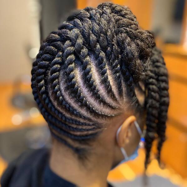 twist cornrow hairstyles