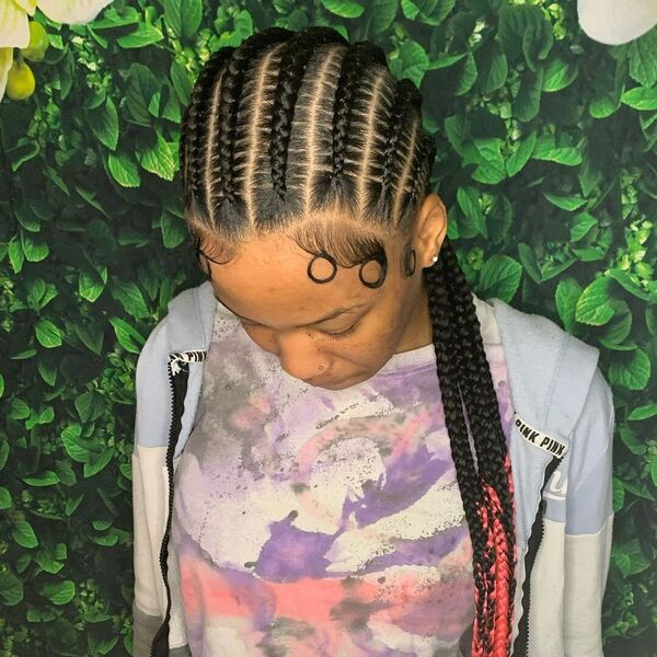 8 Feed ins Braids Hairstyle