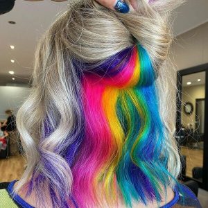Short Rainbow Hair Color in 2024 (With Pictures)
