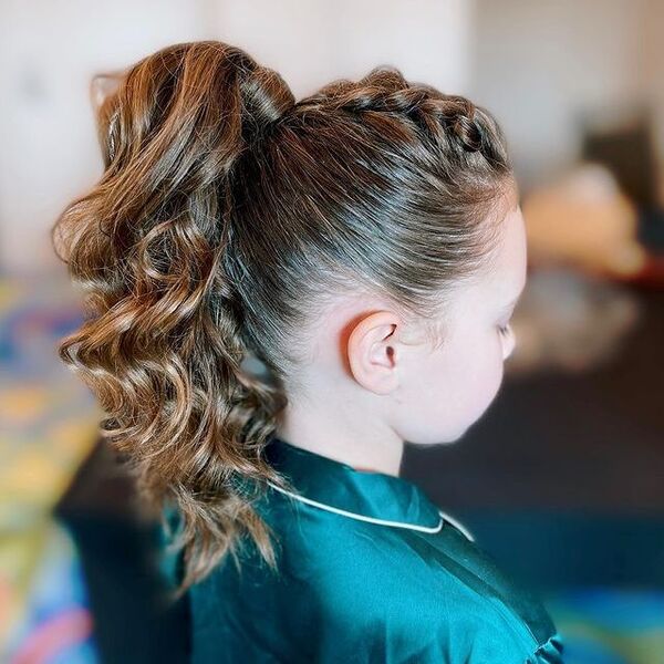 Cute Pony and Braids - a girl in a side view