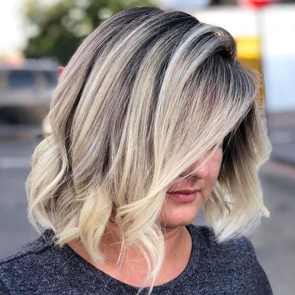 Rich Blonde with more Natural Roots