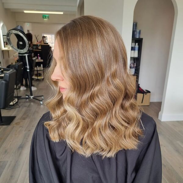 Soft and Natural Balayage - a woman in a side view