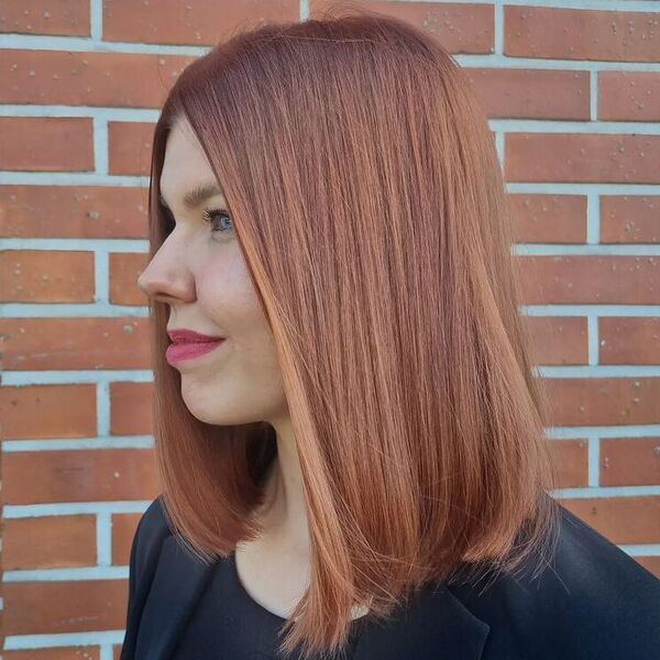 Copper Sombre Long Bob