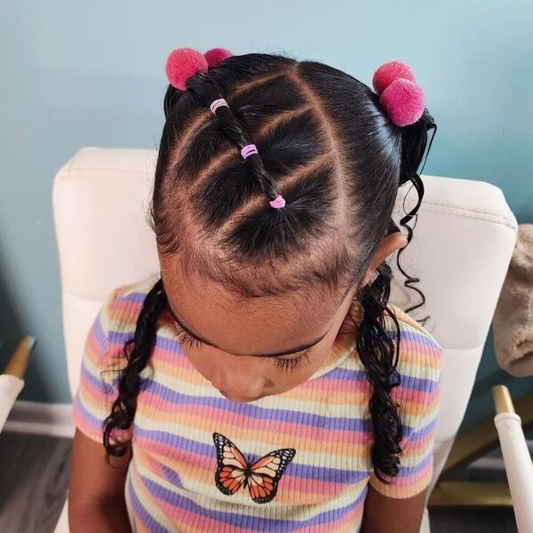 Easy and Quick Hairstyles - a woman wearing stripe top