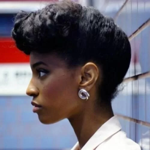 Protective Pinup Hairdo for Black Hair