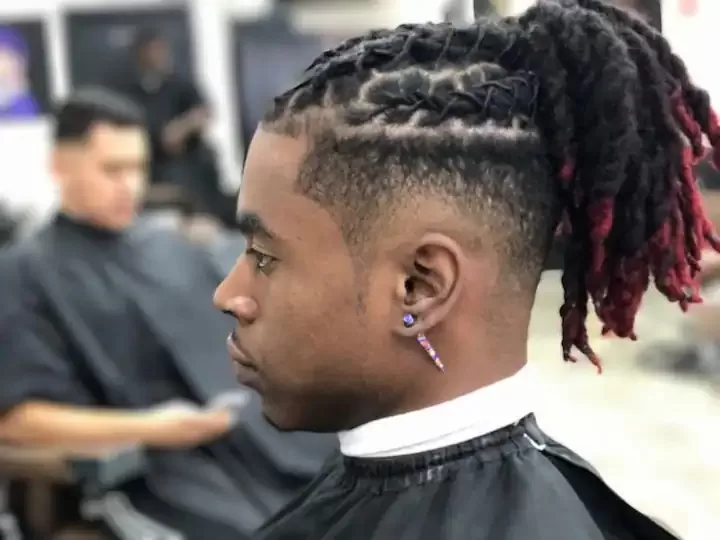 10. Barrel Dreads with Shaved Sides